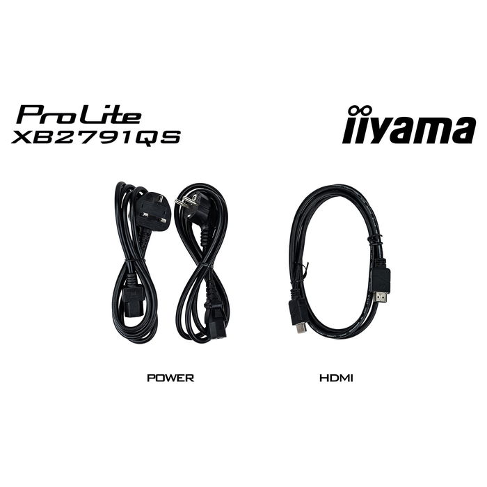 Iiyama ProLite XB2791QS-B1 Monitor IPS 27 Pulgadas 68.6 cm Resolucion 2560 x 1440 QHD 75 Hz AMD FreeSync HDMI DisplayPort Altavoces
