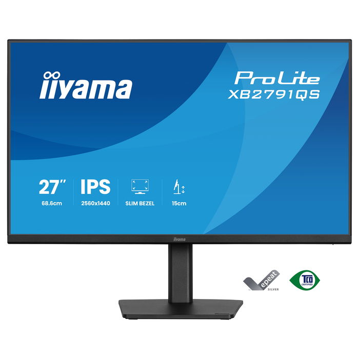 Iiyama ProLite XB2791QS-B1 Monitor IPS 27 Pulgadas 68.6 cm Resolucion 2560 x 1440 QHD 75 Hz AMD FreeSync HDMI DisplayPort Altavoces