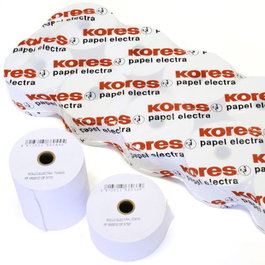 KORES Pack de 10 rollos de papel Electra 70x65x12mm