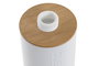 DKD Home Decor Dosificador de PP y Bambú Blanco 7x9x15,5 cm