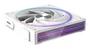 Zalman ZM-DF120 WHITE - Ventilador para PC de 120 mm ARGB Blanco, 2300 RPM, 34.5 dB, Rodamiento de Bolas, 4 Pines