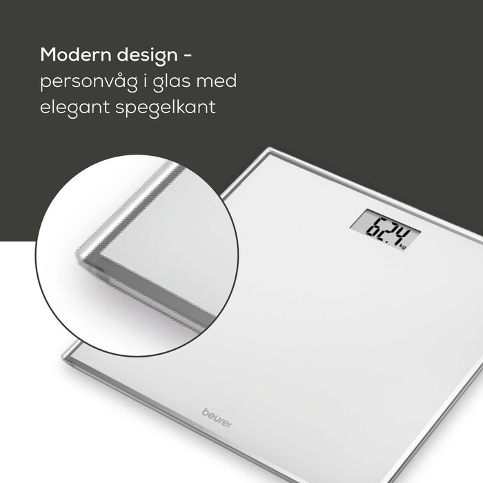 Beurer GS-120 KOMPAKT Báscula de Vidrio Digital