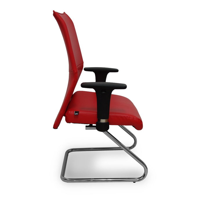 PIQUERAS Y CRESPO Silla Albacete Confidente Rojo Similpiel con Brazos 1D PIQUERAS Y CRESPO Silla Albacete Confidente Rojo Similpiel con Brazos 1D
