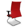 PIQUERAS Y CRESPO Silla Albacete Confidente Rojo Similpiel con Brazos 1D