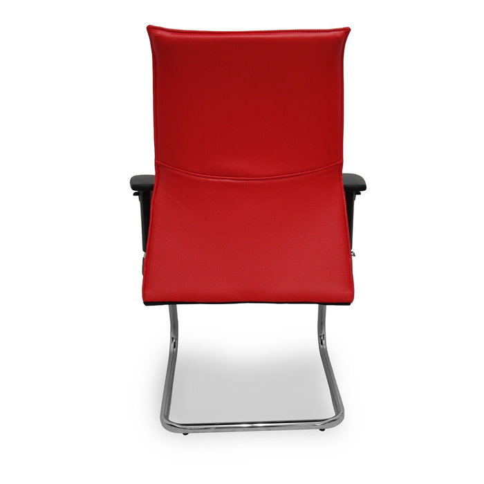 PIQUERAS Y CRESPO Silla Albacete Confidente Rojo Similpiel con Brazos 1D PIQUERAS Y CRESPO Silla Albacete Confidente Rojo Similpiel con Brazos 1D