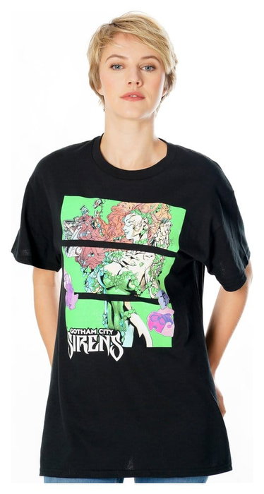 Gotham City Sirens Camiseta Poison Ivy Sirens Cash Black Talla S