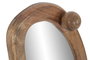 DKD Home Decor Espejo de Mango con Detalles de Bolas Marrón