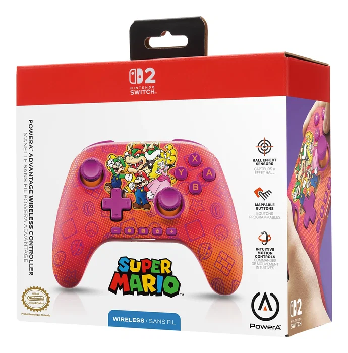 PowerA Mando Inalámbrico Advantage Nintendo Switch 2 Rosa