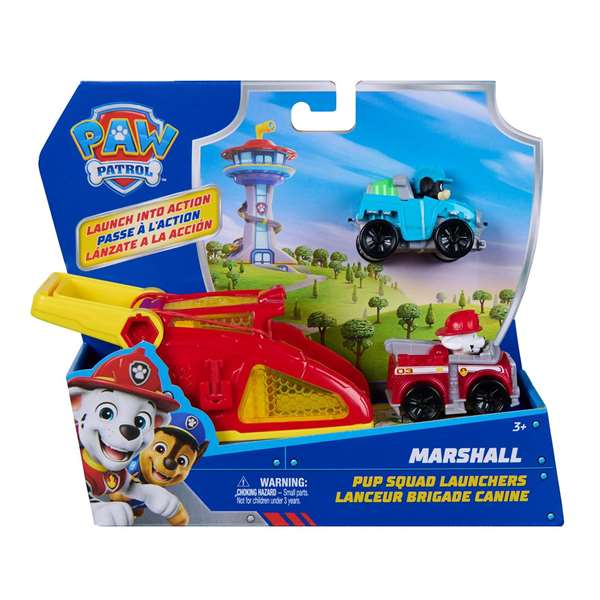 Spin Master PAW Vehículo Pup Squad Launcher Marshall