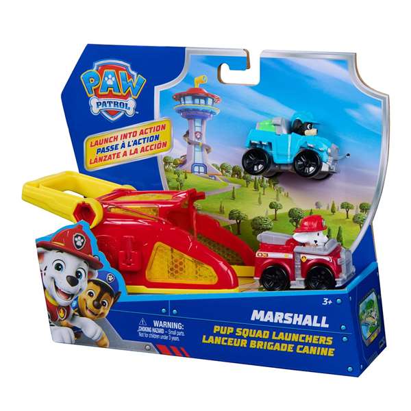 Spin Master PAW Vehículo Pup Squad Launcher Marshall