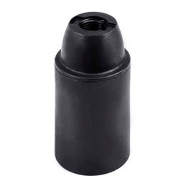 Arditi Portalámparas Termoplástico Liso E14 Negro Ø27 x 53 mm