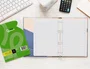 Liderpapel Recambio DIN A5 100 hojas 75 gr horizontal con margen y 6 taladros