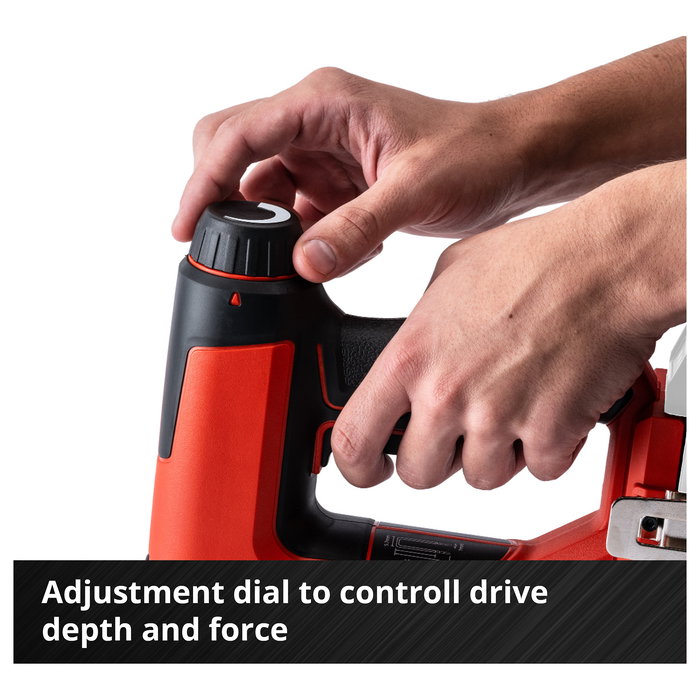 Einhell TE-CN 18 Li Solo - Grapadora Neumática Inalámbrica a Batería de 18V Litio, para Grapas y Clavos, con Cargador y 300 Uñas Incluidas Einhell TE-CN 18 Li Solo - Grapadora Neumática Inalámbrica a Batería de 18V Litio, para Grapas y Clavos, con Cargador y 300 Uñas Incluidas