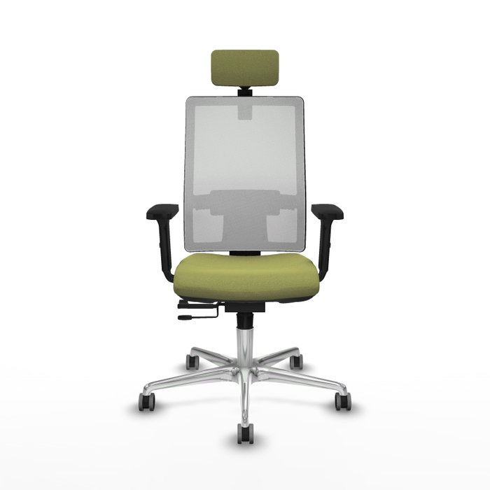 PIQUERAS Y CRESPO Silla de oficina Horna con mecanismo Sincro/Traslack Verde oliva y Blanco PIQUERAS Y CRESPO Silla de oficina Horna con mecanismo Sincro/Traslack Verde oliva y Blanco