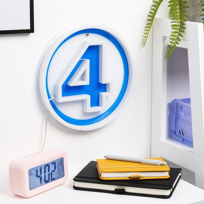 Fantastic Four Lámpara de pared LED Logo Neon