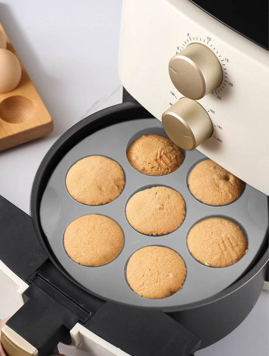 Quttin Molde Silicona 7 Huecos Air Fryer 18 x 5 cm (24 Unidades)