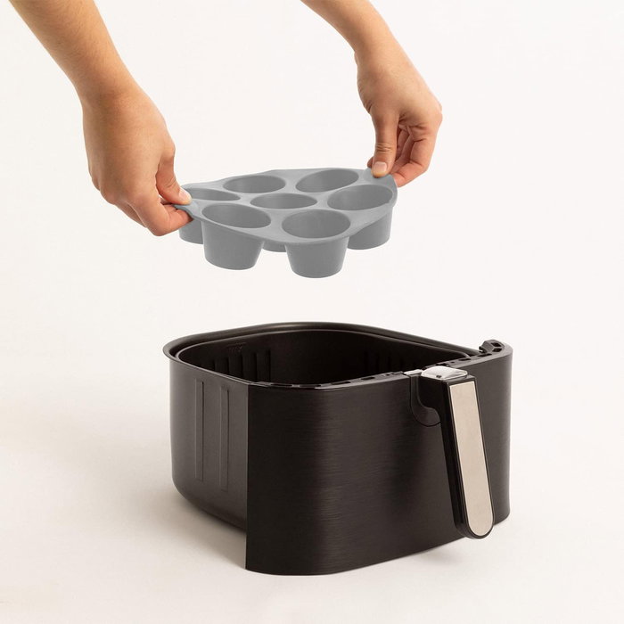 Quttin Molde Silicona 7 Huecos Air Fryer 18 x 5 cm (24 Unidades)