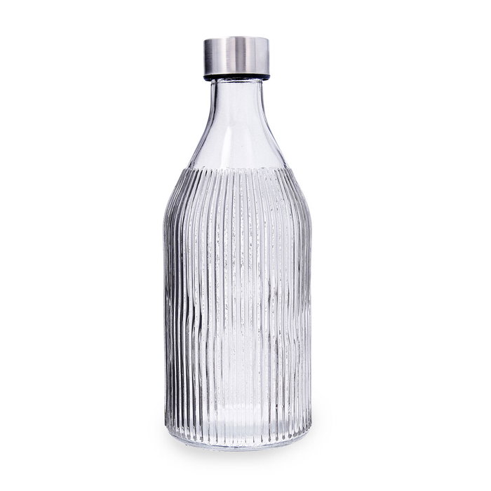Botella de Agua Quid Maison Gris Vidrio 1 L (12 Unidades) Botella de Agua Quid Maison Gris Vidrio 1 L (12 Unidades)