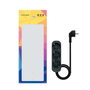 Nanocable Regleta de 3 Tomas con Cable de 1,4 m, Negra