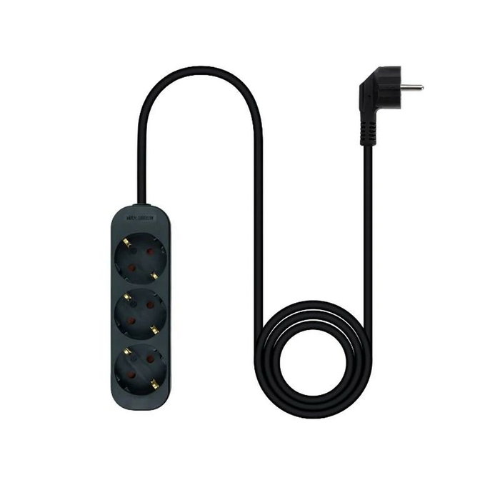 Nanocable Regleta de 3 Tomas con Cable de 1,4 m, Negra
