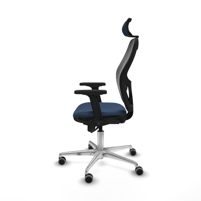 PIQUERAS Y CRESPO Silla de oficina Jorquera con mecanismo Sincro Azul marino y Negro