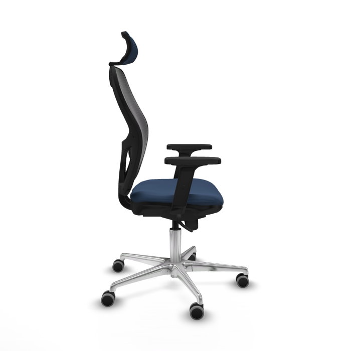 PIQUERAS Y CRESPO Silla de oficina Jorquera con mecanismo Sincro Azul marino y Negro