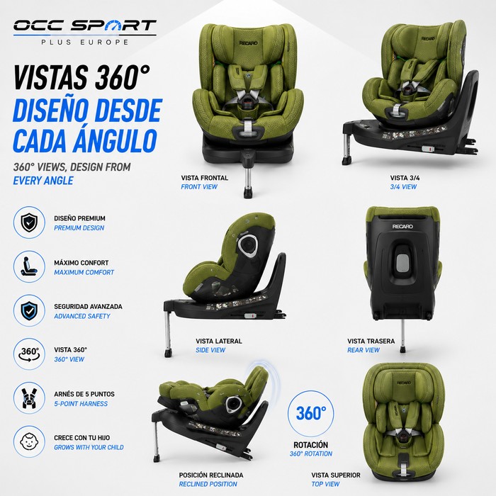 Recaro XENON 1 KID Epic Green 61-125cm Recaro XENON 1 KID Epic Green 61-125cm