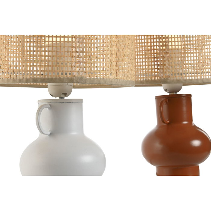 DKD Home Decor Lámpara de Sobremesa de Metal y Bambú, Surtido de 2 Unidades DKD Home Decor Lámpara de Sobremesa de Metal y Bambú, Surtido de 2 Unidades