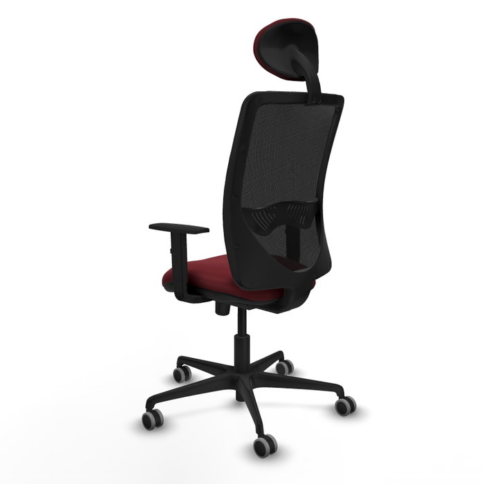 PIQUERAS Y CRESPO Silla de oficina Zulema con mecanismo Sincro, Granate y Negro PIQUERAS Y CRESPO Silla de oficina Zulema con mecanismo Sincro, Granate y Negro