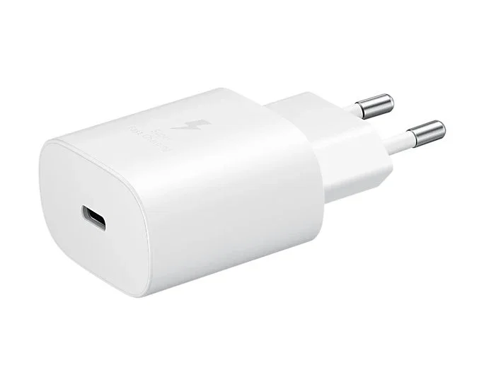 Samsung EP-TA800NWEGEU Cargador de Pared Super Fast Charging 25W, 1 Puerto USB Tipo-C, Blanco, Carga Rápida PD 3.0, Universal 100-240V