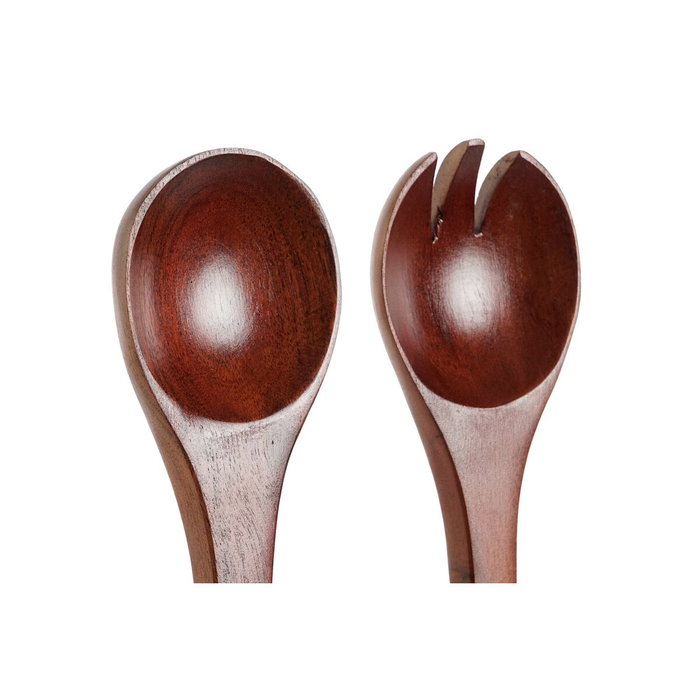 DKD Home Decor Set de Utensilios de Acacia y Aluminio Marrón y Dorado, 24 Piezas DKD Home Decor Set de Utensilios de Acacia y Aluminio Marrón y Dorado, 24 Piezas