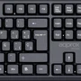 Approx APPMX245 Kit Teclado y Ratón USB Compacto, Teclado QWERTY Español 105 Teclas y Ratón Óptico 1000 DPI, Negro, Cable 1.45 m, Plug & Play, Compatible con Windows/Mac/Linux