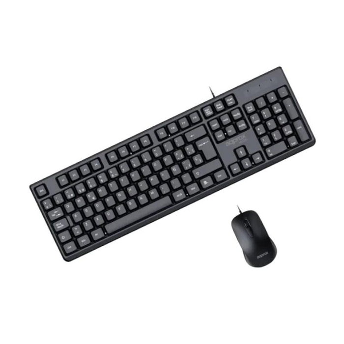 Approx APP MX245 Teclado y ratón cable USB 1.45m 1200DPI ligero y compacto