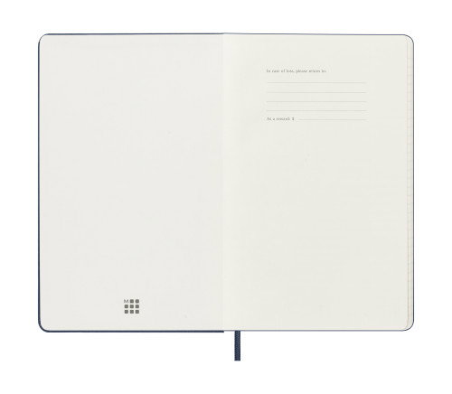 Moleskine DHB2018WN3Y26 Agenda Semanal 18 Meses (Julio 2025-Diciembre 2026) Tapa Dura Azul Zafiro L (13x21 cm)