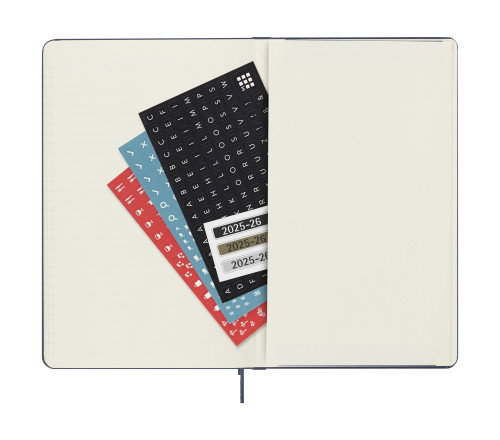 Moleskine DHB2018WN3Y26 Agenda Semanal 18 Meses (Julio 2025-Diciembre 2026) Tapa Dura Azul Zafiro L (13x21 cm)