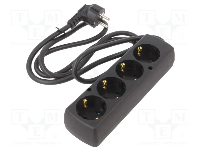 JONEX Prolongador de alimentación con 4 tomas, 1,5m JONEX Prolongador de alimentación con 4 tomas, 1,5m