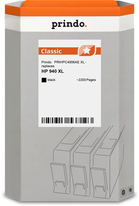 Prindo Cartucho de tinta negro Classic XL PRIHPC4906AE Prindo Cartucho de tinta negro Classic XL PRIHPC4906AE