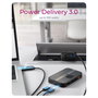 ICY BOX IB-DK4071M-CU31 Multi Docking Station SSD M.2 USB 3.2 Gen 2 Type-C Negro