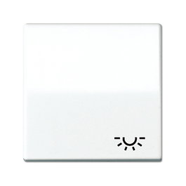 Jung Interruptor AS 591 L WW Conmutable con Símbolo de Luz para Empotrar