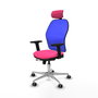 PIQUERAS Y CRESPO Silla de oficina Jorquera Rosa y Azul