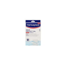 Hansaplast Aqua Protect 3XL Apósitos Estériles Impermeables 10 x 15 cm para Heridas Grandes o Postoperatorias - Pack de 5 Unidades