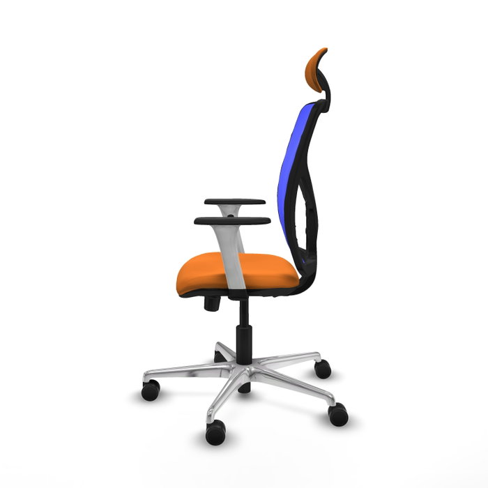 PIQUERAS Y CRESPO Silla de oficina Motilla Naranja y Azul PIQUERAS Y CRESPO Silla de oficina Motilla Naranja y Azul