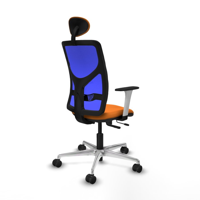 PIQUERAS Y CRESPO Silla de oficina Motilla Naranja y Azul PIQUERAS Y CRESPO Silla de oficina Motilla Naranja y Azul