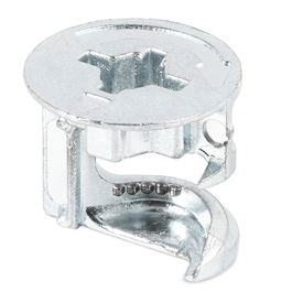 HERRAJES ALK Excéntrica MI-FIX D15-14, Zincado Zamak, Espesor 18mm, Diseño I9 para Muebles