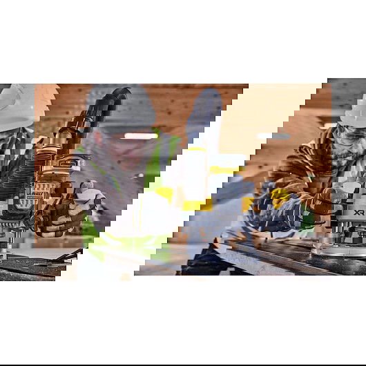 DeWALT DCW620NT-XJ Fresadora/Tupí Inalámbrica 18V, Sin Escobillas, Base de Superficie, 23000 RPM, Ajustable