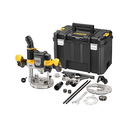 DeWALT DCW620NT-XJ Fresadora/Tupí Inalámbrica 18V, Sin Escobillas, Base de Superficie, 23000 RPM, Ajustable