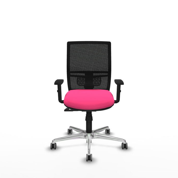 PIQUERAS Y CRESPO Silla de oficina Yunquera con mecanismo Sincro, Rosa y Negro PIQUERAS Y CRESPO Silla de oficina Yunquera con mecanismo Sincro, Rosa y Negro