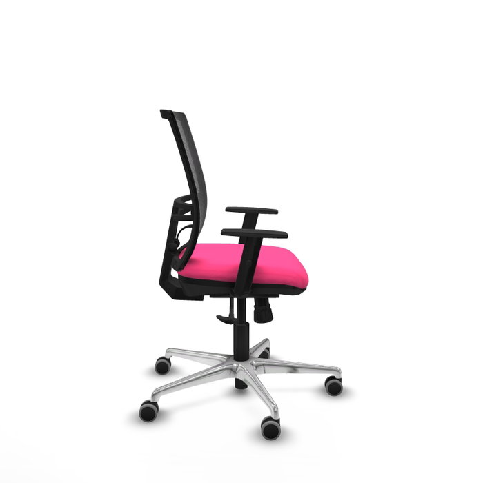 PIQUERAS Y CRESPO Silla de oficina Yunquera con mecanismo Sincro, Rosa y Negro PIQUERAS Y CRESPO Silla de oficina Yunquera con mecanismo Sincro, Rosa y Negro