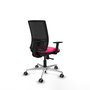 PIQUERAS Y CRESPO Silla de oficina Yunquera con mecanismo Sincro, Rosa y Negro
