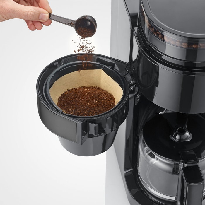 Severin KA 4830 Cafetera de goteo con molinillo y jarra de cristal Severin KA 4830 Cafetera de goteo con molinillo y jarra de cristal